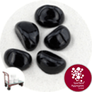 Glass Stones - Jet Black - Click & Collect - 7450